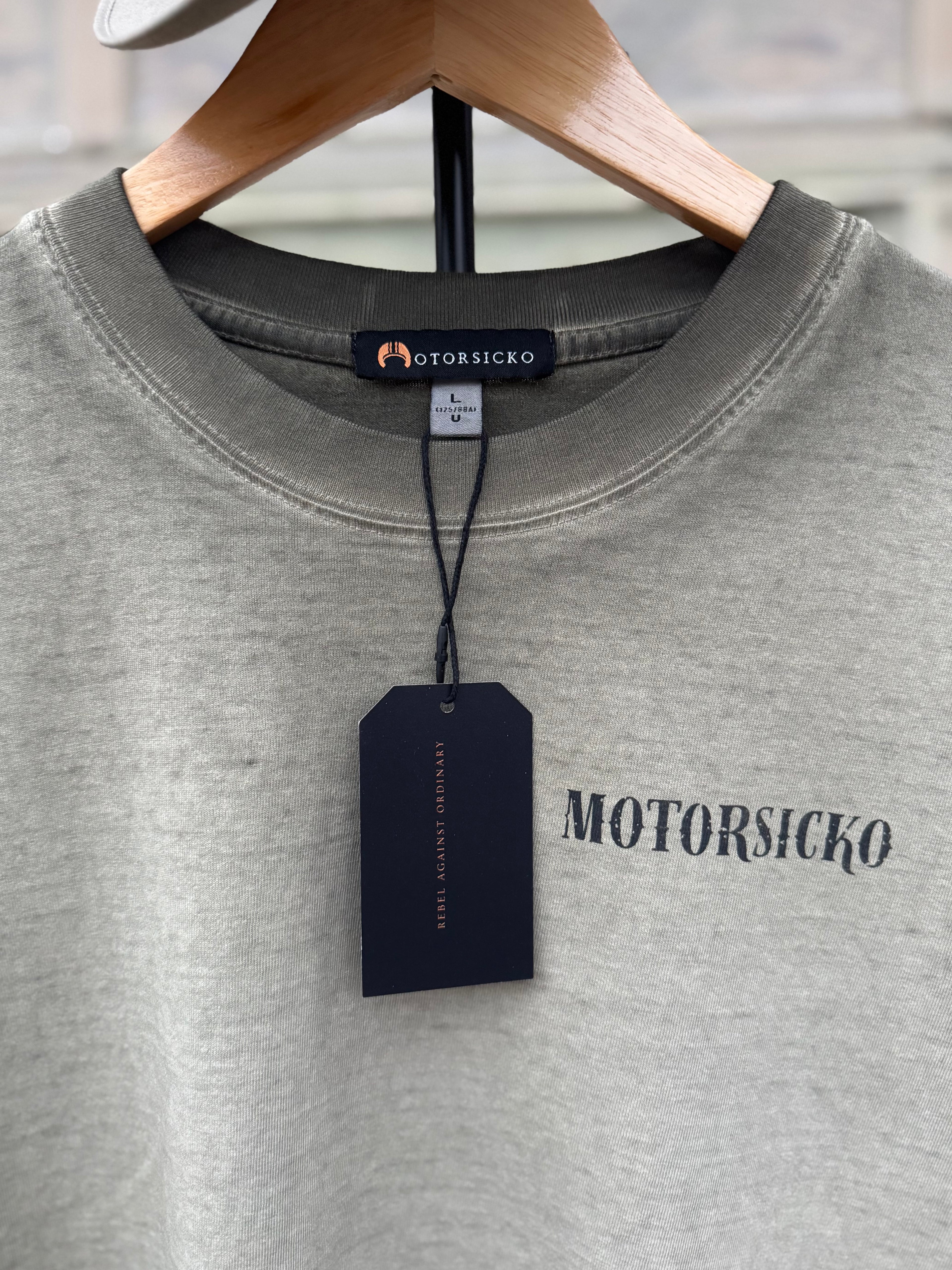 Moto Club Tee - Vintage Green