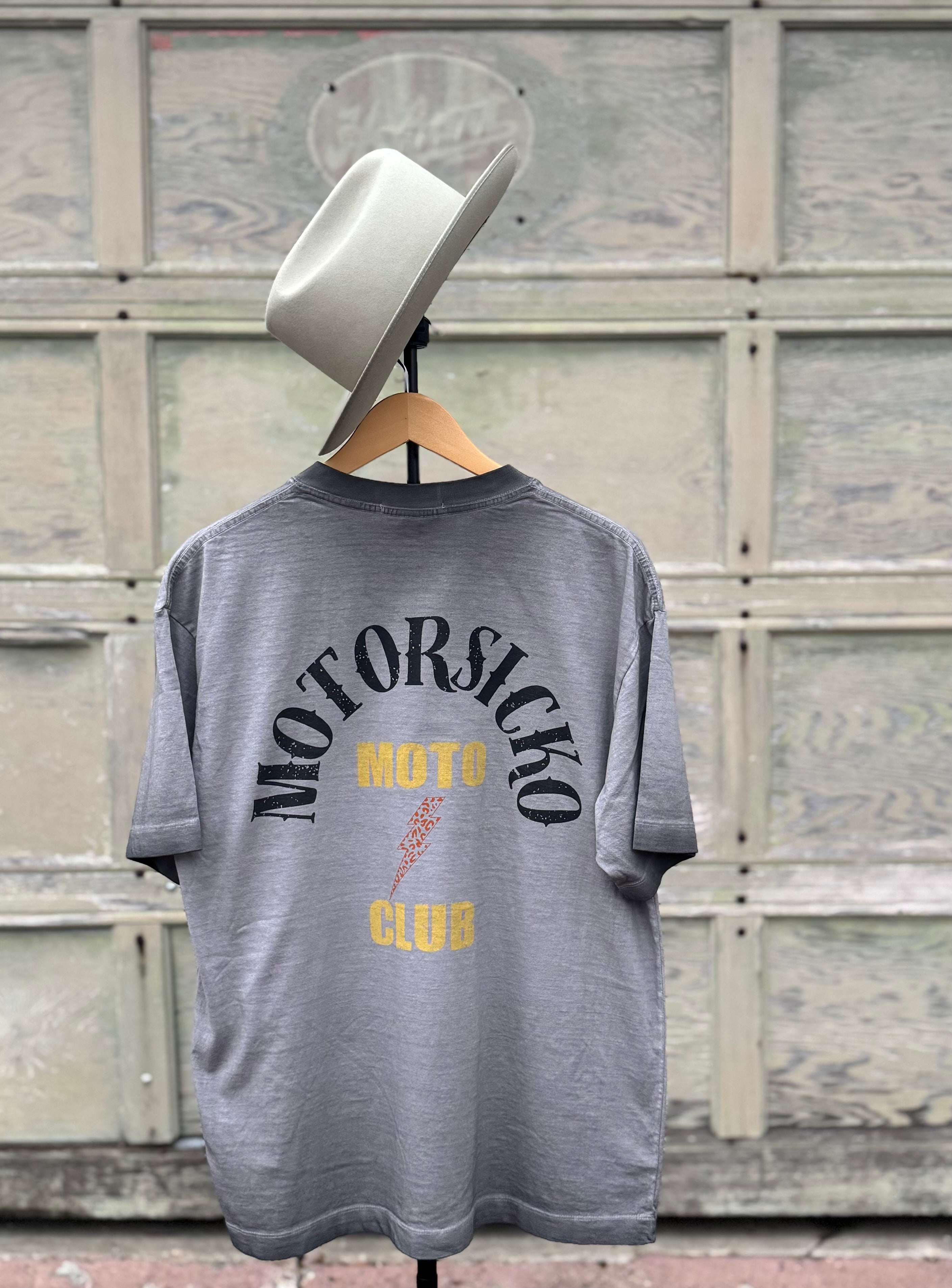 Moto Club Tee - Vintage Gray