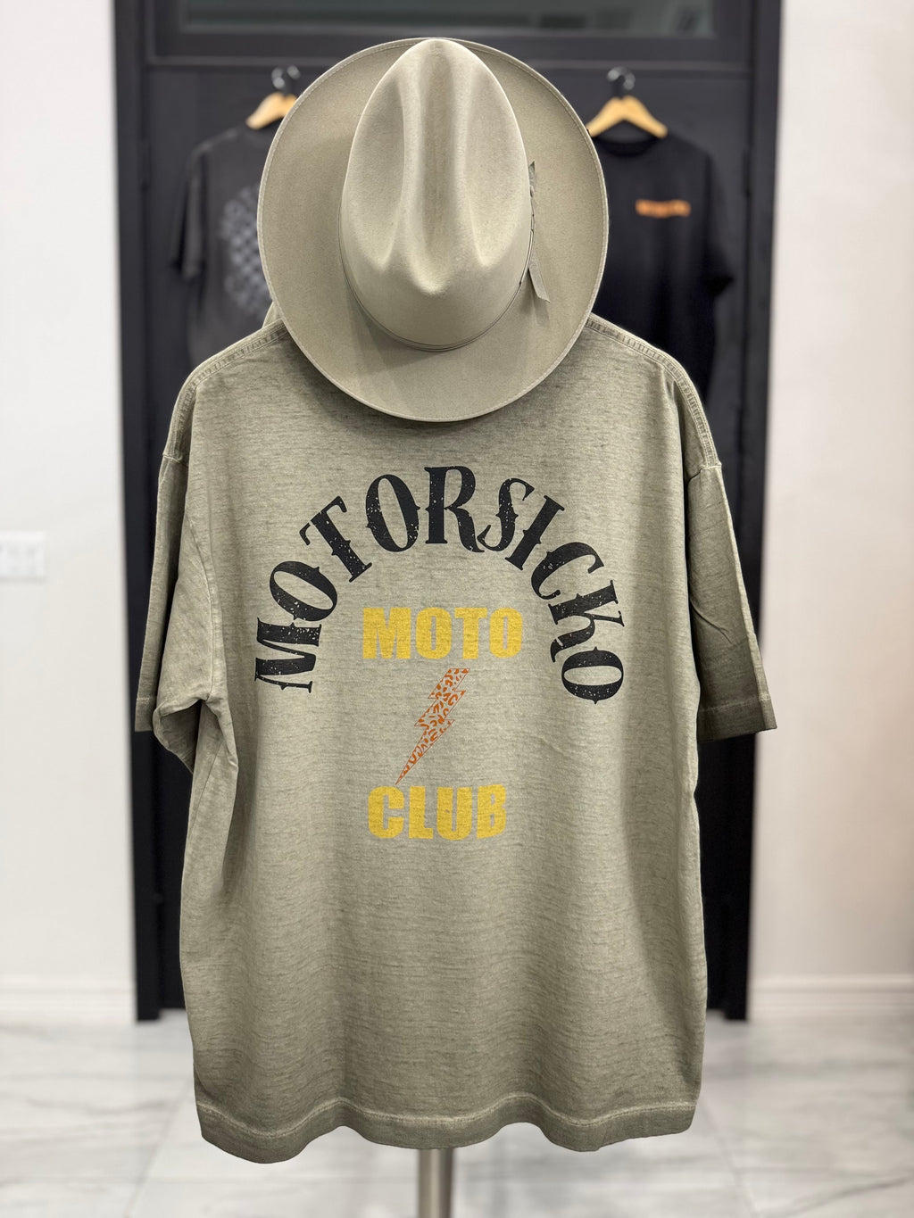 Moto Club Tee - Vintage Green